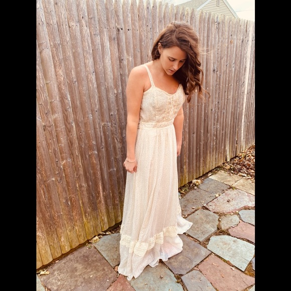 Gunne Sax by Jessica prairie style dress vintage! - Picture 15 of 16